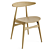 Stylish CH33T Chair by Carl Hansen 3D model small image 3