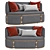 Ethimo Rotin 2 Seater Sofa 3D model small image 1