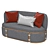 Ethimo Rotin 2 Seater Sofa 3D model small image 3