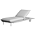 Senja Lounger with Teak Table 3D model small image 5