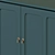 Modern Beige & Blue-Green Cabinet 3D model small image 4