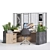 Modern Versatile Home Office Desk 3D model small image 6