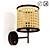 GRIZZANA Metal & Woven Wall Lamp 3D model small image 1