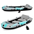 5-Person Inflatable Boat, Lightweight & Compact 3D model small image 1