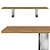 Doble Teak Table Modern Design 3D model small image 2