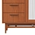  Vintage Walnut Wardrobe, Elegant Finish 3D model small image 2