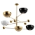Orbitale Brass Chandelier 3Ds Max 3D model small image 1