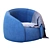 Cozy Baloo Armchair - Corona Rendered 3D model small image 2