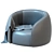Cozy Baloo Armchair - Corona Rendered 3D model small image 3