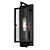 Sleek Dimmable Black Sconce Fixture 3D model small image 1