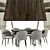 Berkeley Dining Chair and Patika Table 3D model small image 2
