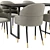 Berkeley Dining Chair and Patika Table 3D model small image 3