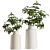 Holden Speckled White Vases 3D model small image 1