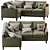  Luxe Beverly 3-Piece Sectional 3D model small image 8