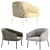 Modern Armchair with Sleek Design 3D model small image 2