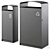 Premium Dual Waste Receptacles by Prax 3D model small image 4