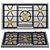 Gaggenau Silver Kitchen Appliance Set 3D model small image 2