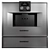 Gaggenau Silver Kitchen Appliance Set 3D model small image 5