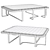 Elegant Modern Charisma Coffee Table 3D model small image 2