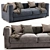 Modern Flexform Ettore 2-Seater Sofa 3D model small image 1