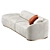 Glamour Luxury Pierre Sofa 3D model small image 4