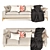 Modern 3D Lacuna Sofa Model 3D model small image 2