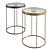 Roma Glass Side Table 42cm 3D model small image 1