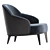 Modern Minotti Leslie Armchairs 2017 3D model small image 2
