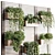 Wooden Frame Plant Partition Display 3D model small image 4
