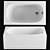 Cezares Eco 120x70 Acrylic Bathtub 3D model small image 1