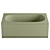Cezares Eco 120x70 Acrylic Bathtub 3D model small image 2
