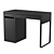 IKEA MICKE Writing Desk White 3D model small image 3