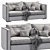 Contemporary Comfort Sofa Belmon 3D model small image 5