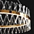 Elegant Crystal Chandelier Carola B 3D model small image 2