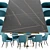 Robert Dining Chair and DT Table 3D model small image 2