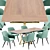 Robert Dining Chair and DT Table 3D model small image 3