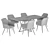 Robert Dining Chair and DT Table 3D model small image 6