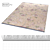 Shabby Chic Pink-Rose Wool Rug 3D model small image 2