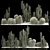 Desert Plant Collection: Cactus Garden 3D model small image 1