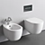  Nic Pin Wall Hung WC/Bidet 3D model small image 2