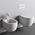  Nic Pin Wall Hung WC/Bidet 3D model small image 3