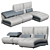 Modern Comfort Modular Sofa MA1885 3D model small image 1