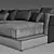 LEMA Groovy Sectional Sofa 3D model small image 3