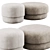 Circus Pouf: Stylish Comfort Seating 3D model small image 2