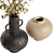 Modern Black Vase Set 3D model small image 4