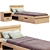 Modern Oskar Single Bed Frame 3D model small image 1