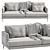 Elegant Bonaldo Paraiso Sofa  3D model small image 7