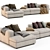 Modern Urban Chaise Longue Sofa 3D model small image 1