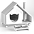 Petture Design Cat House & Bowl 3D model small image 2