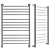 EWRIKA Safo Water Towel Warmer 3D model small image 1